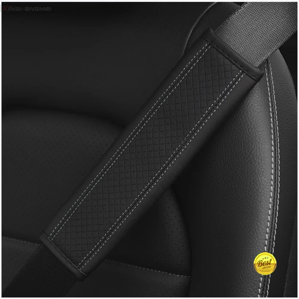 Car accessories seat belt PU Leather Safety Belt Shoulder Cover Breathable Protection Seat