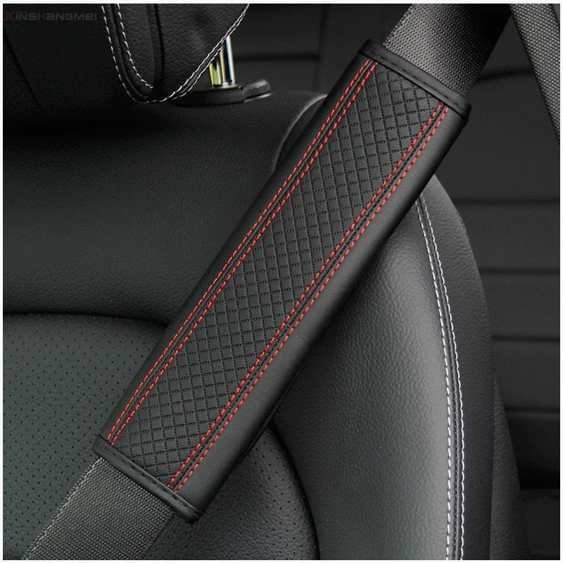 Car accessories seat belt PU Leather Safety Belt Shoulder Cover Breathable Protection Seat