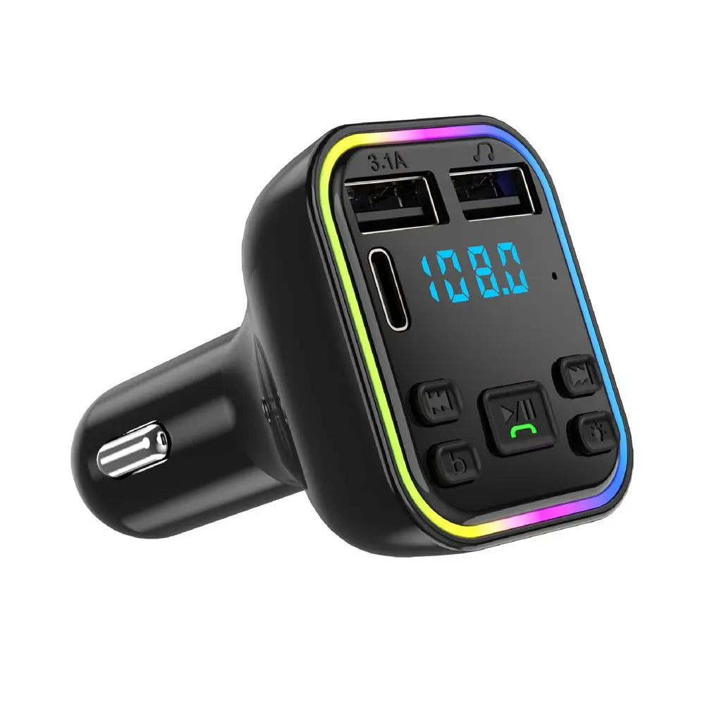 Modulator Player Power Adapter Car FM Transmitter USB Charger Bluetooth