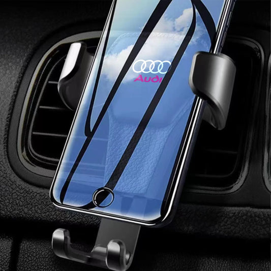 Car Emblem Mobile Phone Holder Stand Accessories For Audi