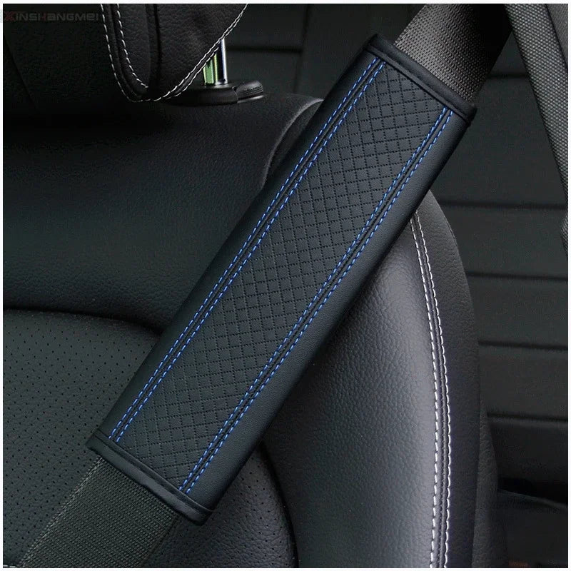 Car accessories seat belt PU Leather Safety Belt Shoulder Cover Breathable Protection Seat