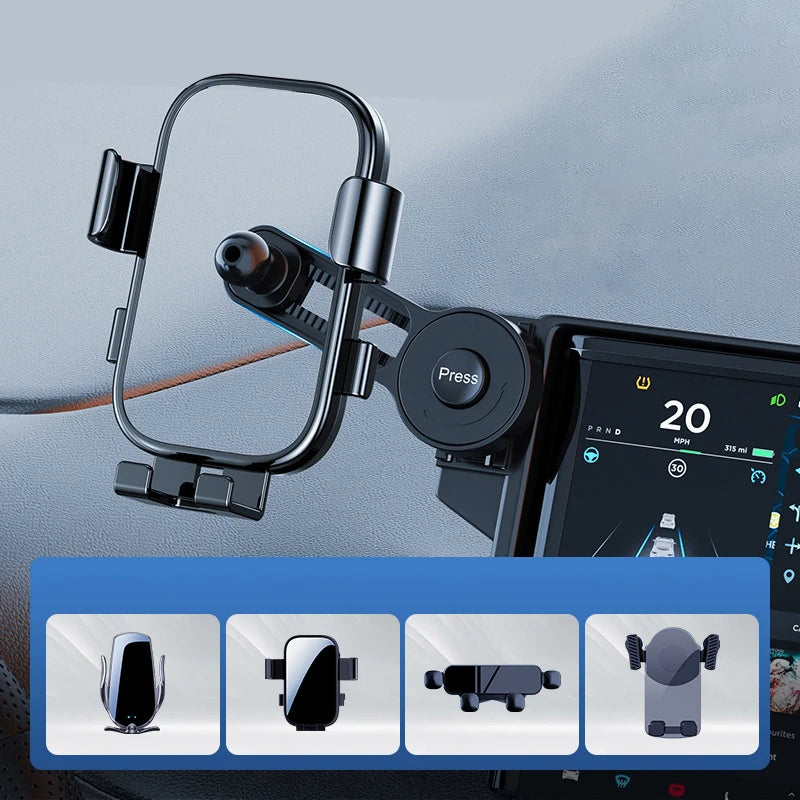 Car Phone Holder Bracket Accessories Interior Air Outlet Vent Base Gadget Auto Cellphone Support Ball Head Bracket