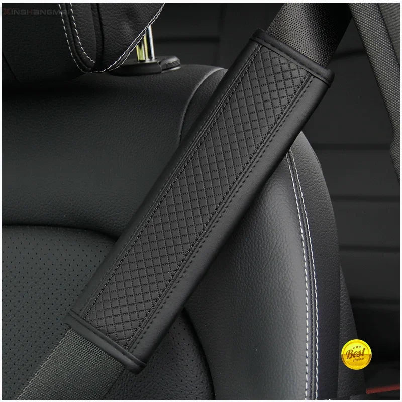 Car accessories seat belt PU Leather Safety Belt Shoulder Cover Breathable Protection Seat