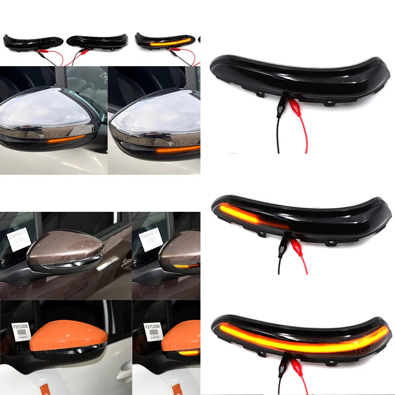 Dynamic LED Turn Signal Light Sequential For Peugeot 208 2008 12-22 Citroen C3 MK3 C4 Cactus Opel Corsa