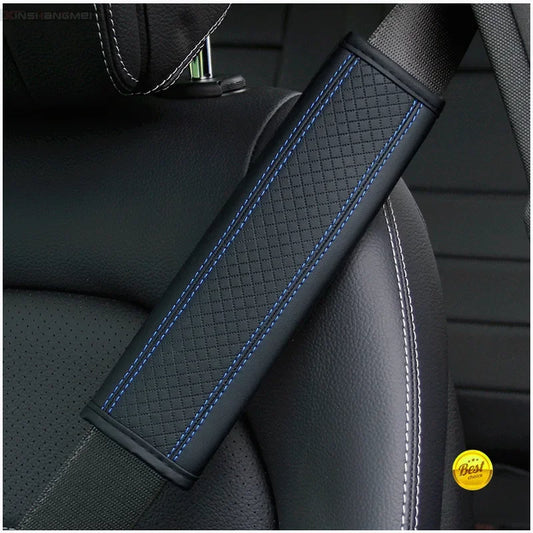 Car accessories seat belt PU Leather Safety Belt Shoulder Cover Breathable Protection Seat