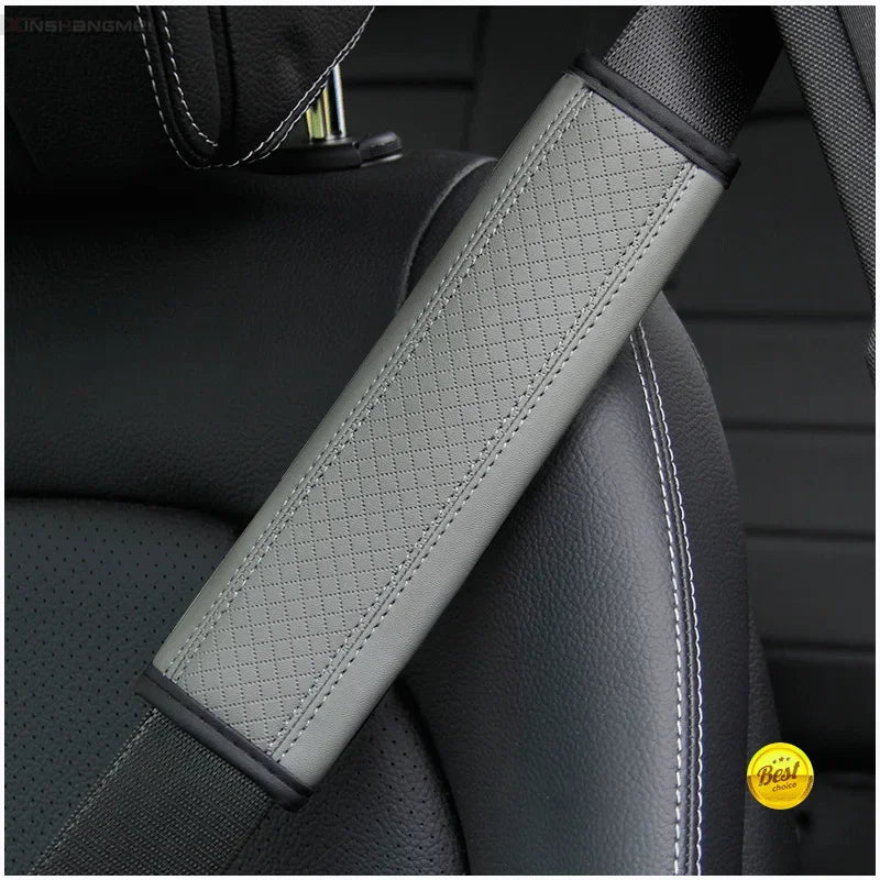 Car accessories seat belt PU Leather Safety Belt Shoulder Cover Breathable Protection Seat