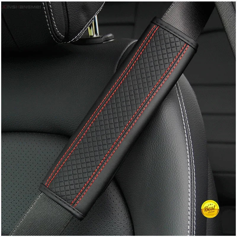 Car accessories seat belt PU Leather Safety Belt Shoulder Cover Breathable Protection Seat