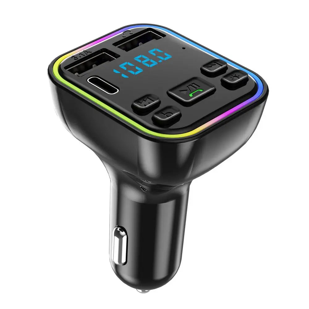 Modulator Player Power Adapter Car FM Transmitter USB Charger Bluetooth