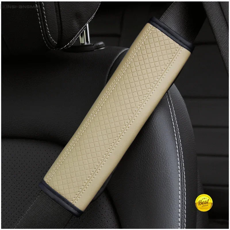 Car accessories seat belt PU Leather Safety Belt Shoulder Cover Breathable Protection Seat