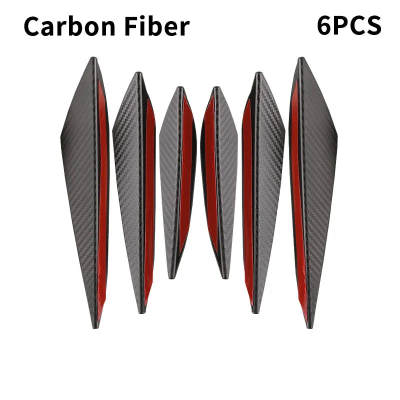 Car Anti-Collision Accessory Front Bumper Lip Diffuser Body Spoiler Carbon fiber
