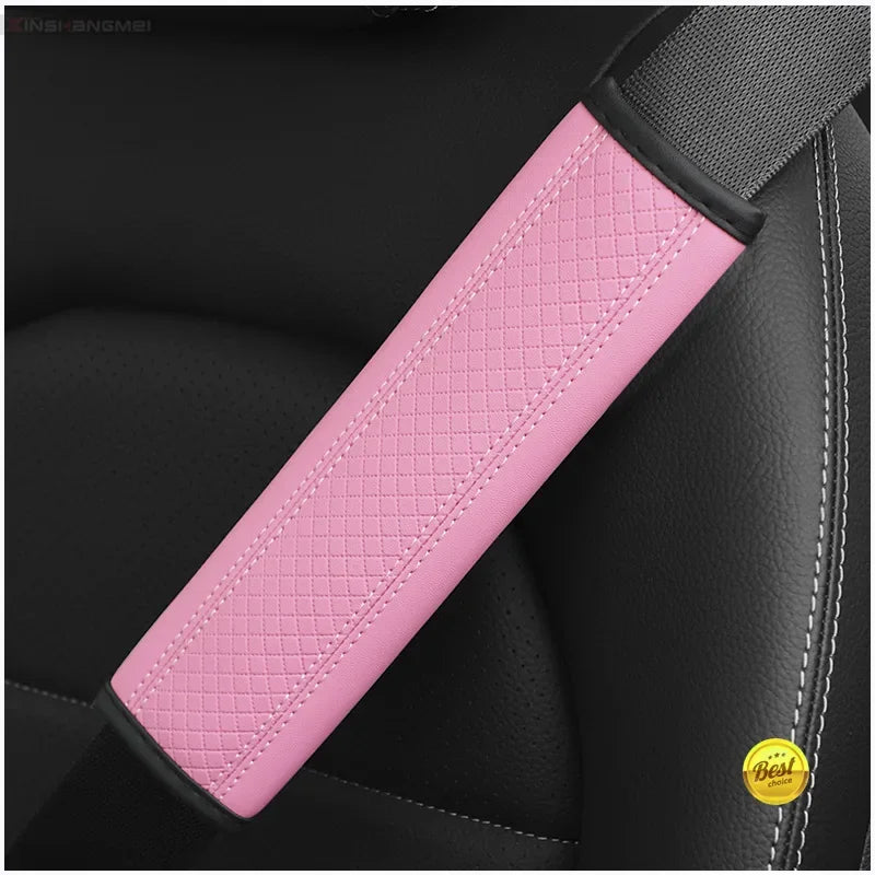 Car accessories seat belt PU Leather Safety Belt Shoulder Cover Breathable Protection Seat