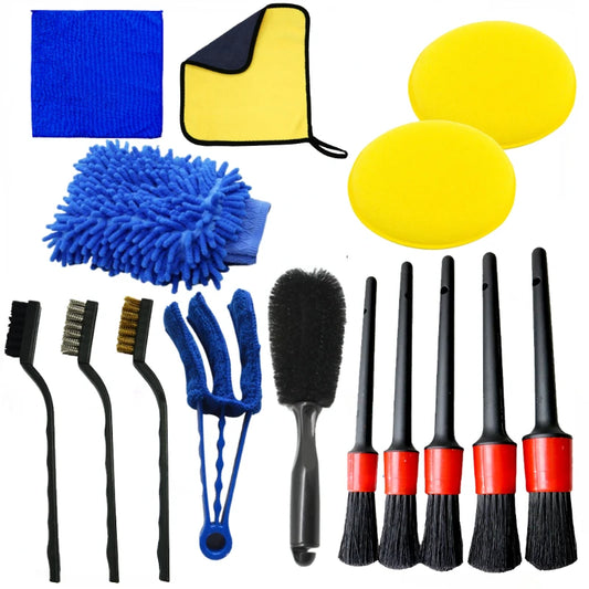 Car Detailing Brush Set The Ultimate Auto Cleaning Kit