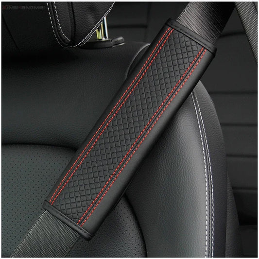 Car accessories seat belt PU Leather Safety Belt Shoulder Cover Breathable Protection Seat