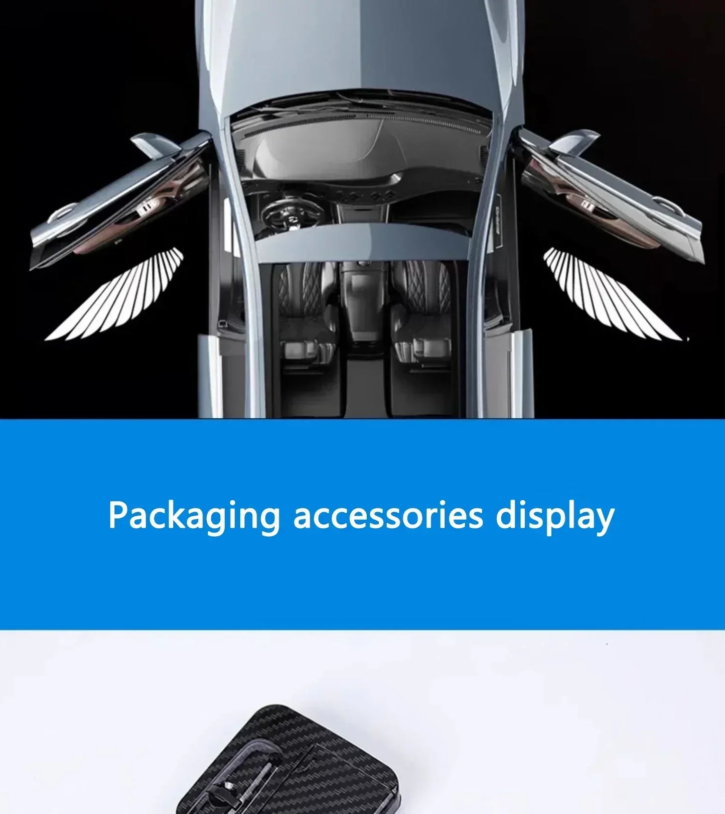 Wireless HD Laser Car Door Projector - 2/4pcs, Auto Accessory, No Wiring Required, Battery-Powered