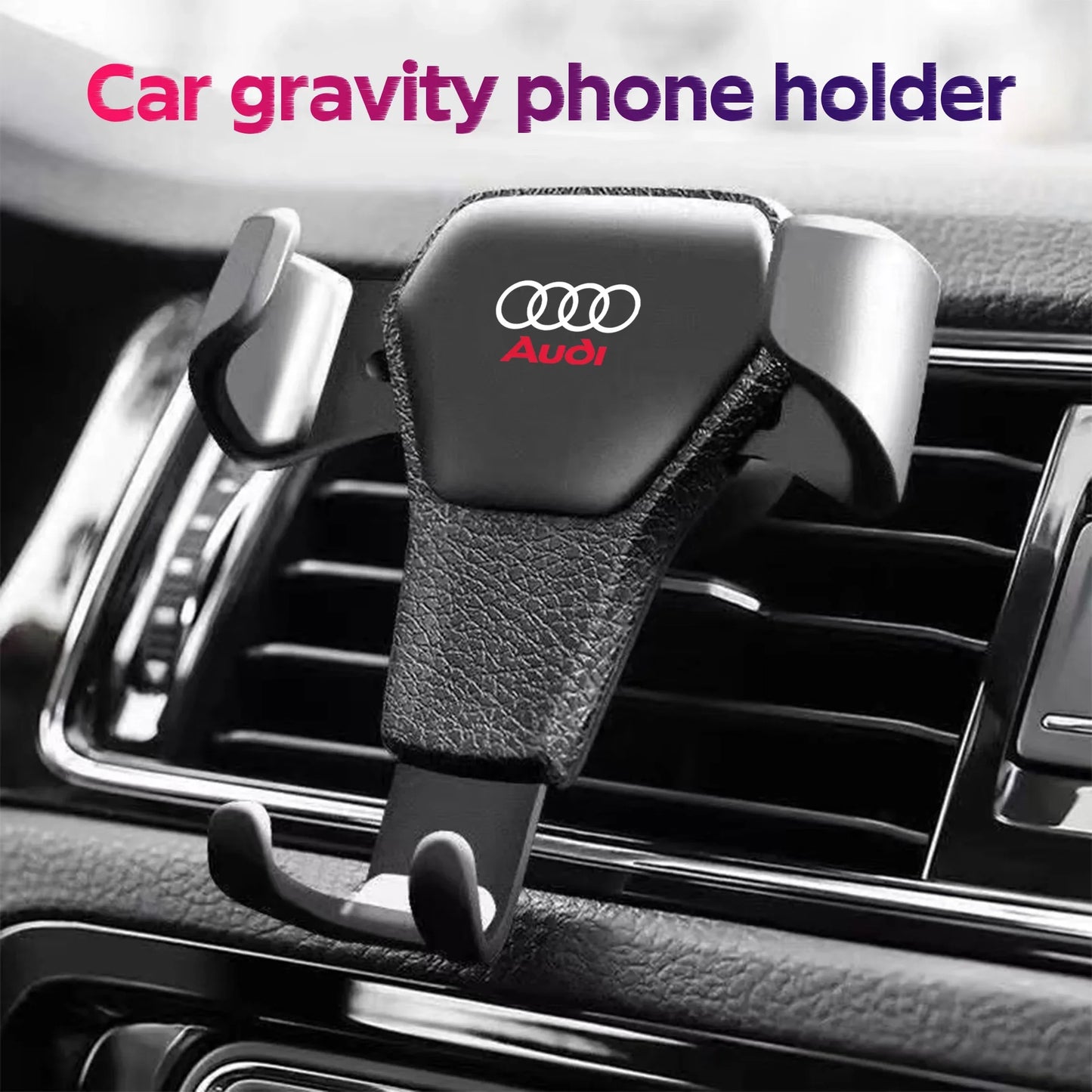 Car Emblem Mobile Phone Holder Stand Accessories For Audi