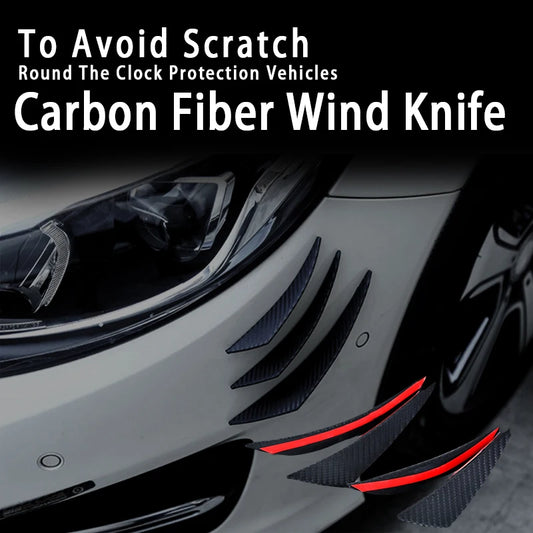 Car Anti-Collision Accessory Front Bumper Lip Diffuser Body Spoiler Carbon fiber