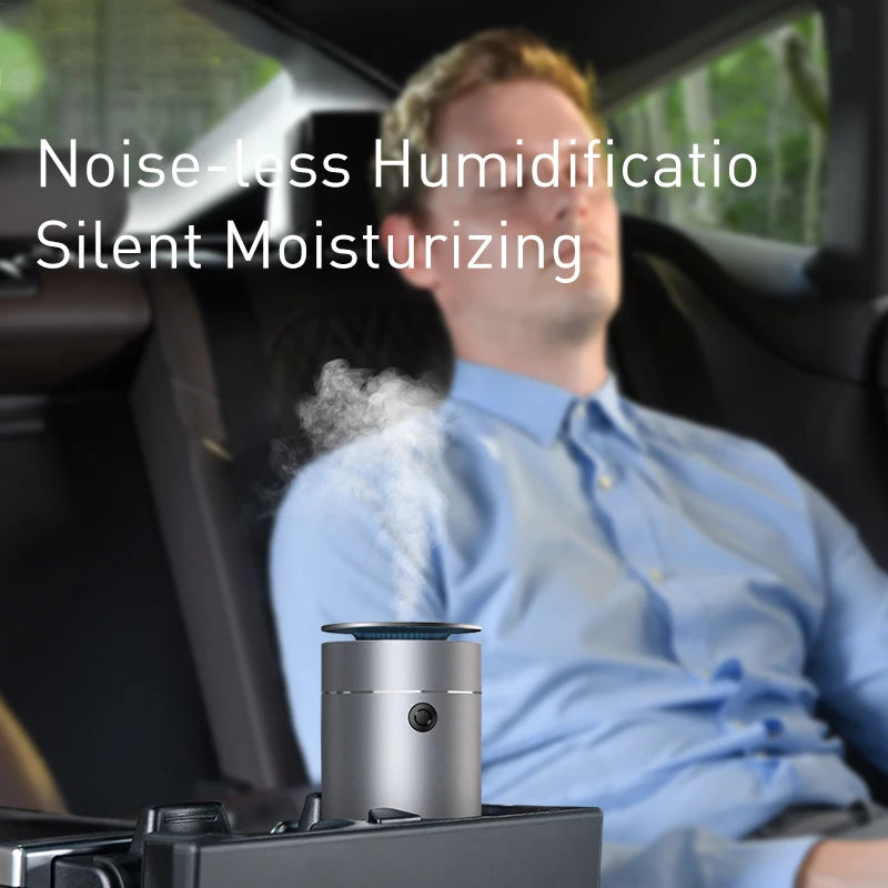 Car Diffuser Humidifier Auto Air Purifier with LED Light