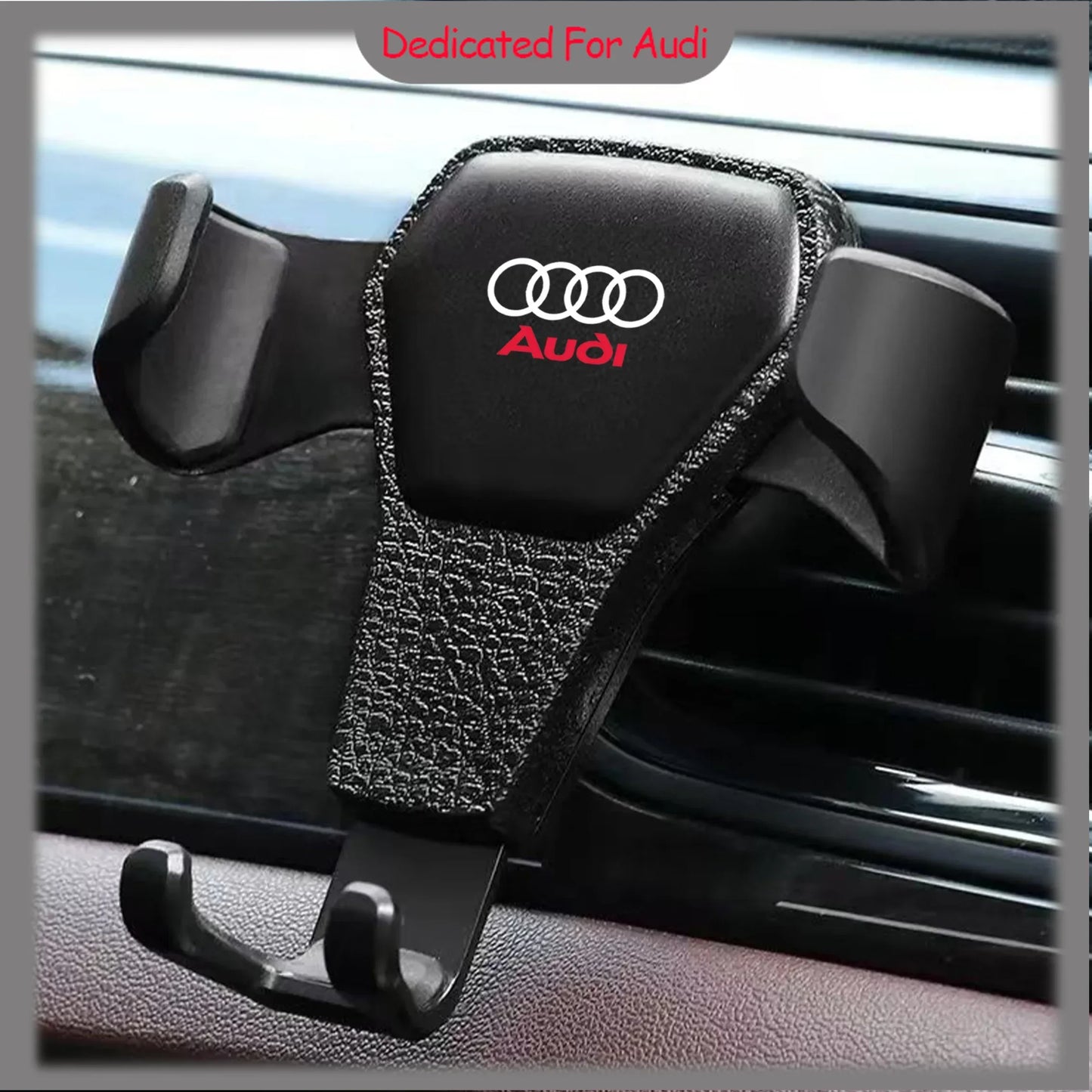 Car Emblem Mobile Phone Holder Stand Accessories For Audi